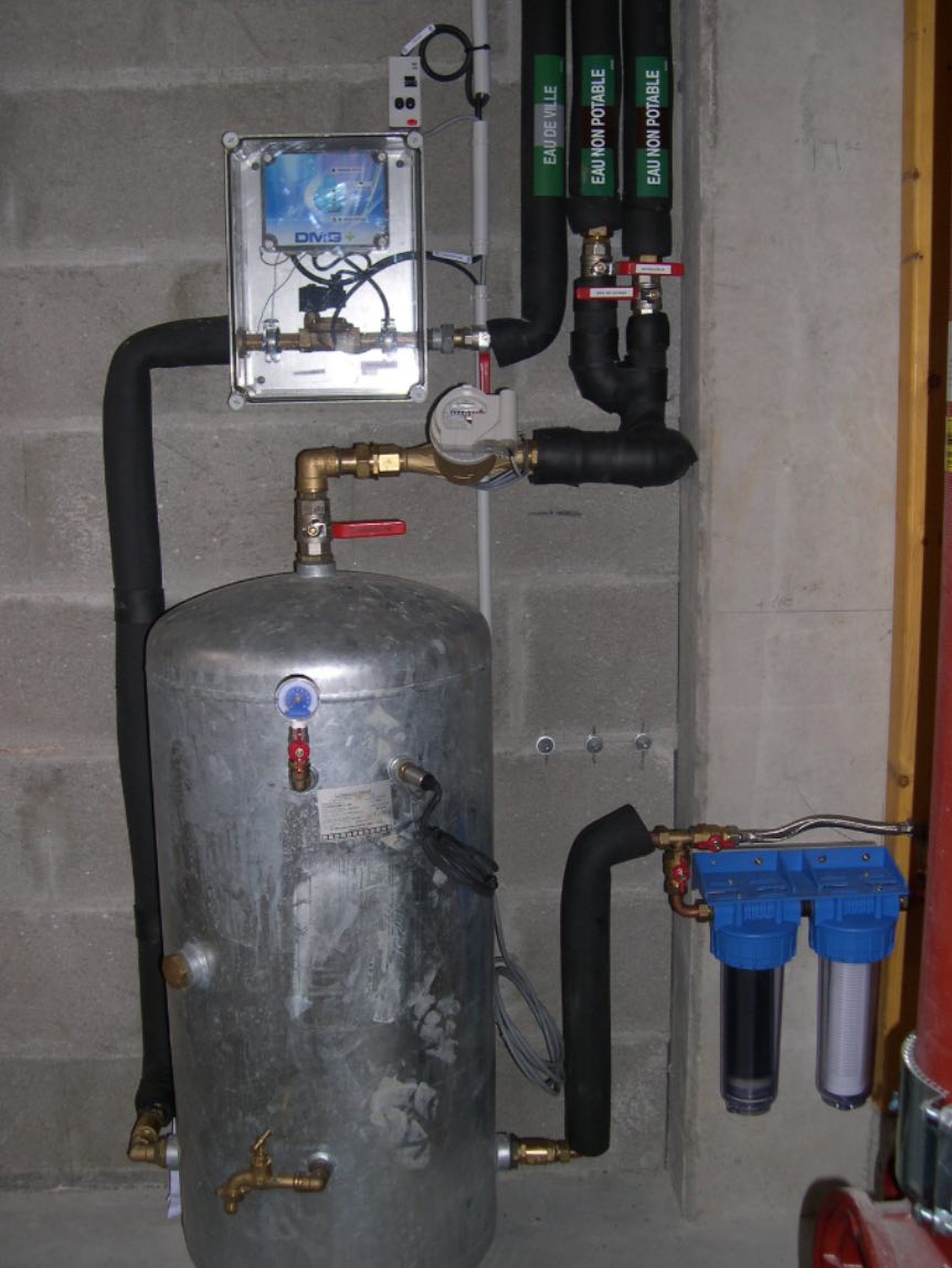 Récupération d'eau de pluie Weber à Château Thébaud - pineau energie plomberie sanitaire